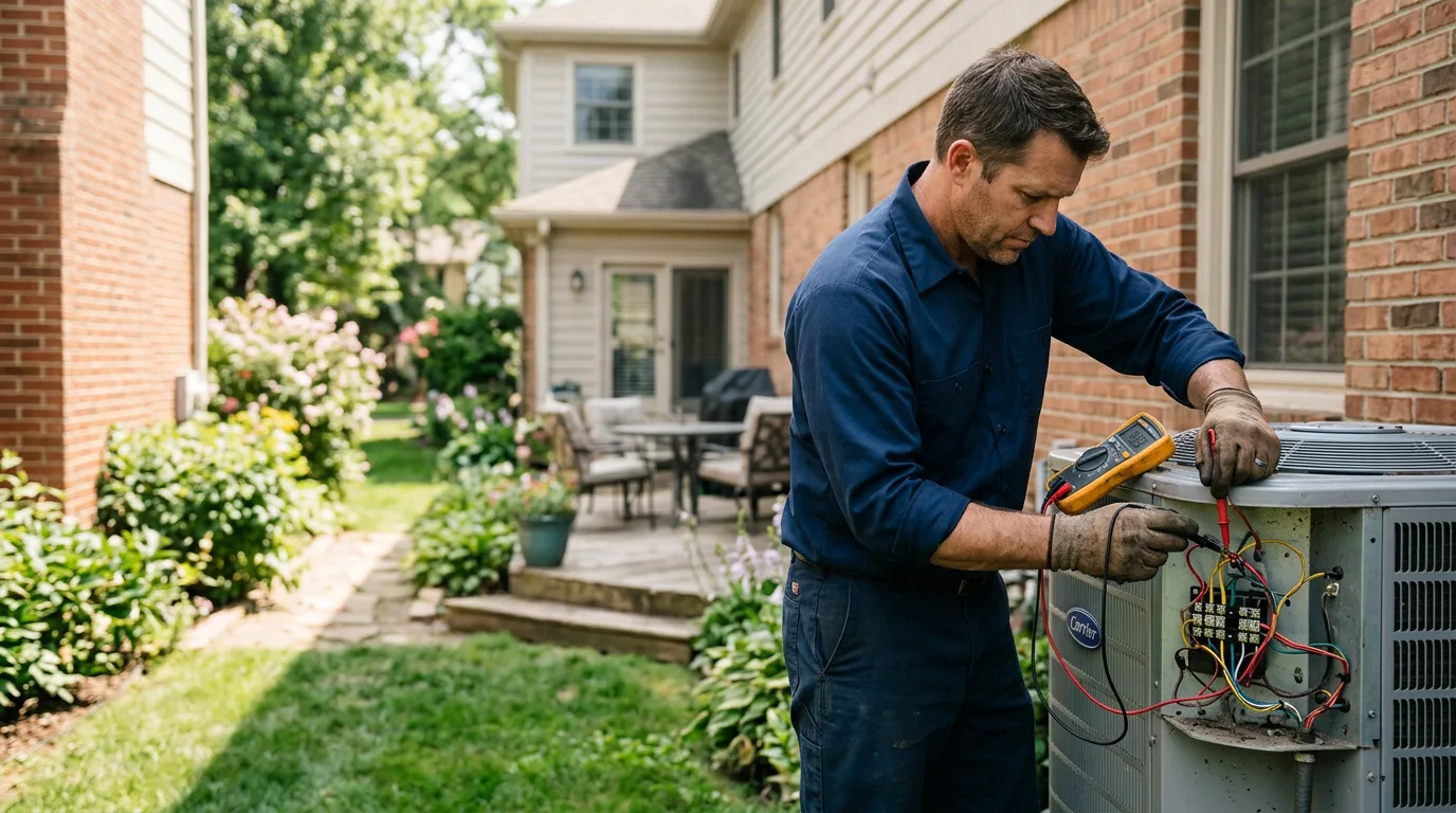 HVAC technician working near Bay Springs, MS
